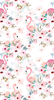 Roleta Flamingo printre flori