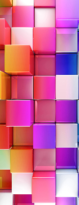 Stor geam Cuburi 3d colorate