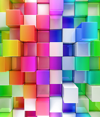 Stor geam Cuburi 3d colorate