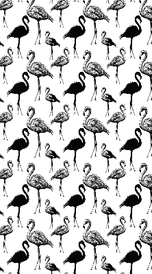 Roleta textila Flamingos negru