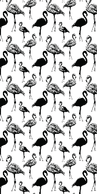 Roleta textila Flamingos negru