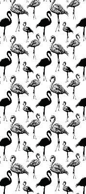 Roleta textila Flamingos negru