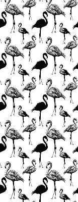 Roleta textila Flamingos negru