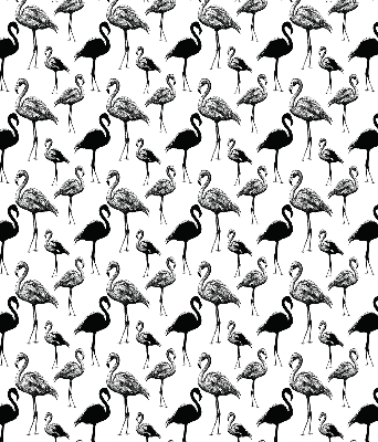 Roleta textila Flamingos negru