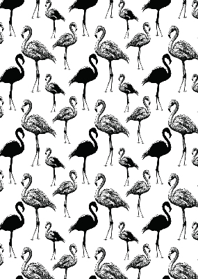 Roleta textila Flamingos negru