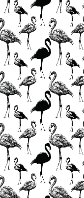 Roleta textila Flamingos negru