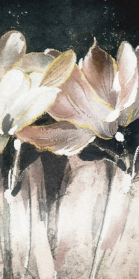 Roleta geam Flori pictate