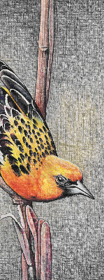 Roleta textila Pasăre pe o ramură