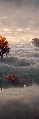 Roleta geam Copaci în ceață