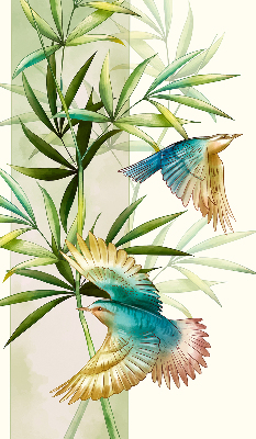 Roleta textila Păsări în frunze
