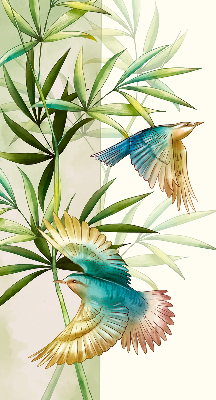 Roleta textila Păsări în frunze