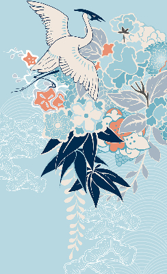 Roleta Heron în floare