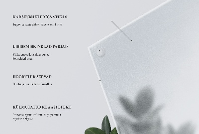 Blat de masă din sticlă pătrat semitransparent