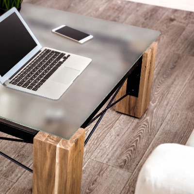 Blat de masă din sticlă pătrat semitransparent