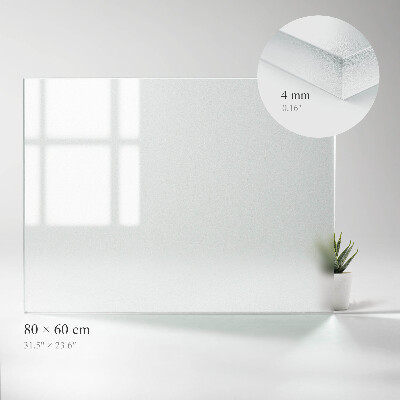 Blat de masă dreptunghiular semitransparent