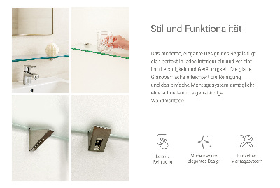 Raft baie perete semitransparentă