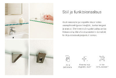 Raft baie perete semitransparentă