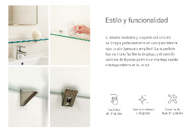 Raft baie perete semitransparentă