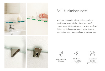 Raft baie perete semitransparentă