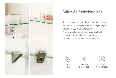 Raft baie perete semitransparentă