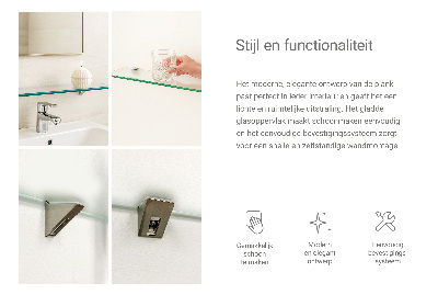 Raft baie perete semitransparentă