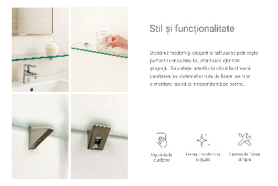 Raft baie perete semitransparentă