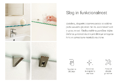 Raft baie perete semitransparentă