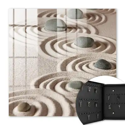 Pace Zen cu pietre gri