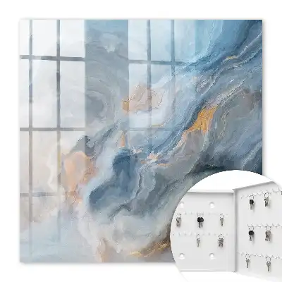 Abstracție visătoare în albastru și gri