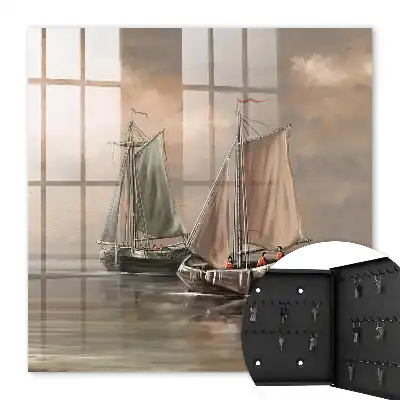 Culorile navelor cu pânze pe mare