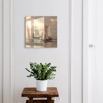 Culorile navelor cu pânze pe mare