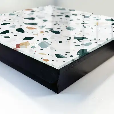Pietricele colorate cu nuanțe de verde
