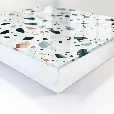 Pietricele colorate cu nuanțe de verde