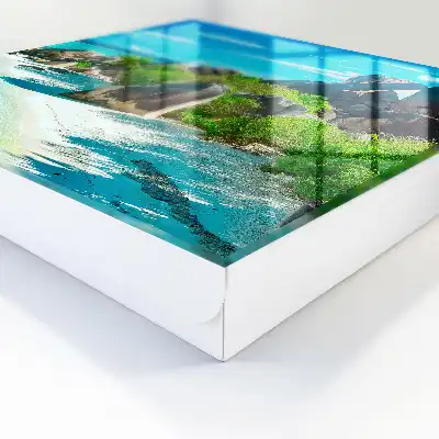 O plajă tropicală cu verdeață luxuriantă