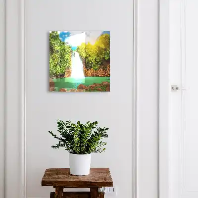 Cascadă verde tropicală