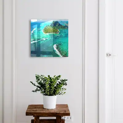 Paradis tropical cu un ocean turcoaz