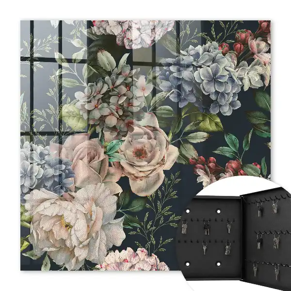Model floral pe un fundal închis