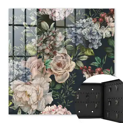 Model floral pe un fundal închis