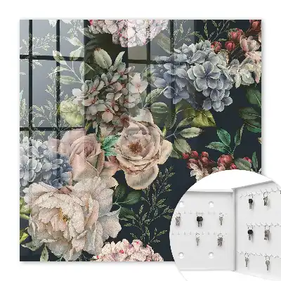 Model floral pe un fundal închis