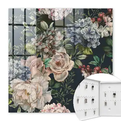 Model floral pe un fundal închis