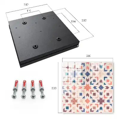 Model geometric în culori calde