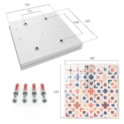 Model geometric în culori calde