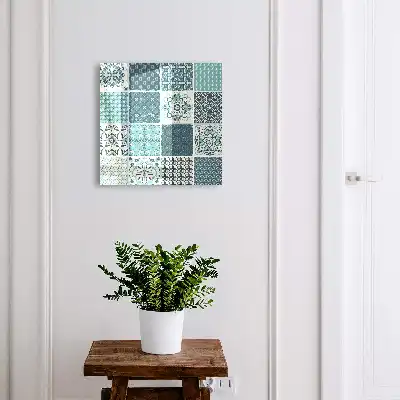 Mozaic retro cu modele geometrice