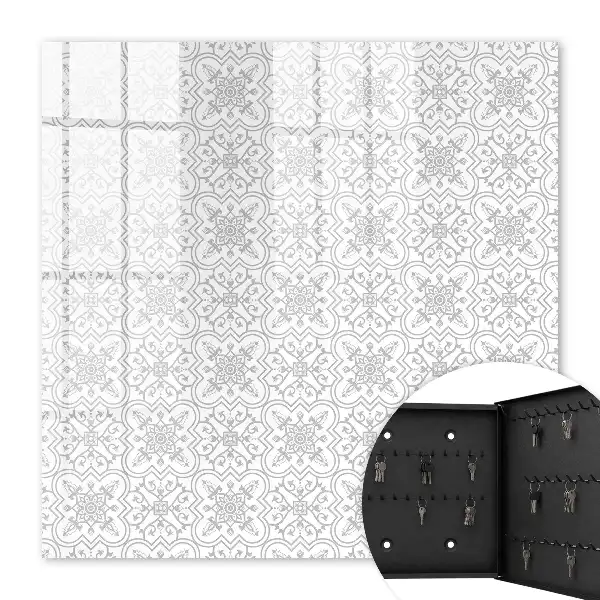 Model geometric pe fundal alb