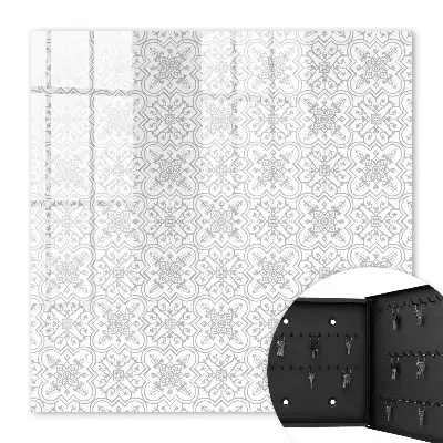 Model geometric pe fundal alb