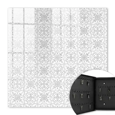 Model geometric pe fundal alb