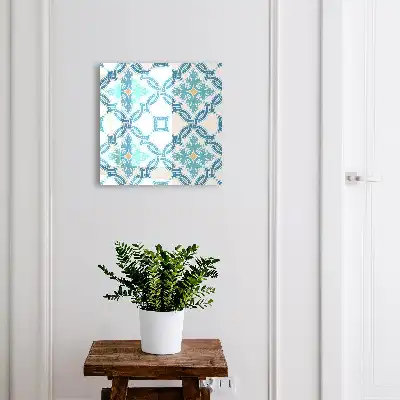 Mozaic decorativ în nuanțe de turcoaz