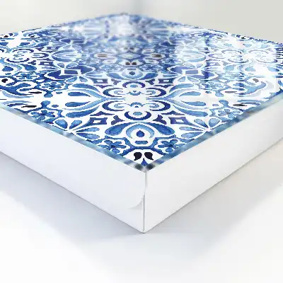 Ornamente cu faianță în nuanțe de albastru