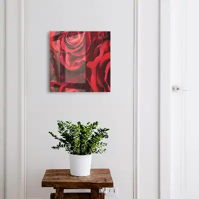 Trandafirii roșii înviorează interiorul