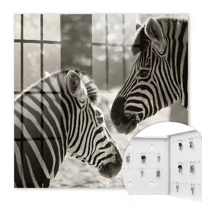 Zebre împreună în armonie alb-negru